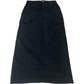 Black Cargo Midi Skirt Women's Cotton Blend Casual Chic UK8