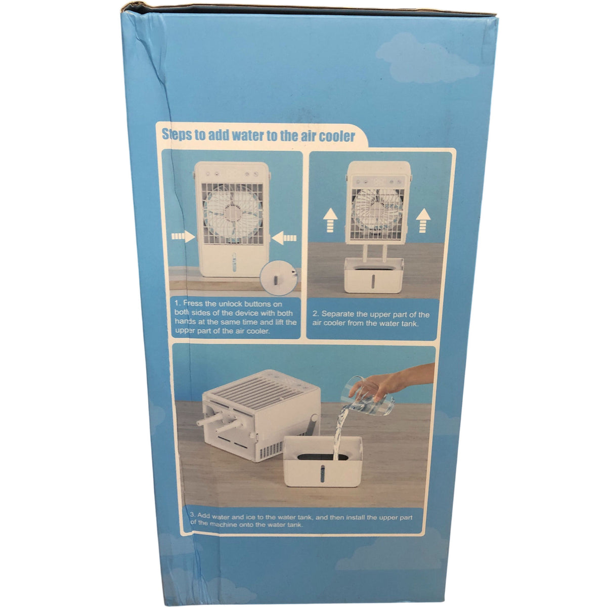 Portable Air Cooler F28 1500ML Personal Fan 5 Wind Speeds 2-10H Timer