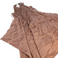 Demi Viscose Side Pleat Asymmetric Midi Dress in Nude UK12