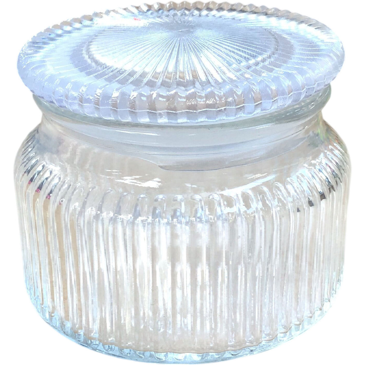 Glass Storage Jar Container with Lid