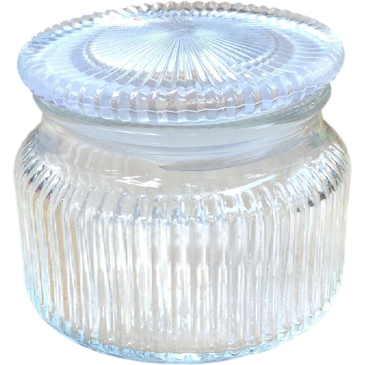 Glass Storage Jar Container with Lid