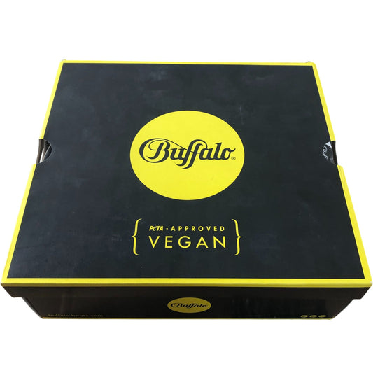 Buffalo Ava Velcross UK4 Women's Vegan Nylon Offwhite Slide Sandals