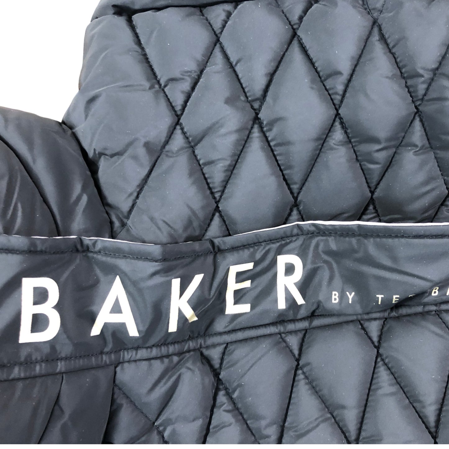 Baker By Ted Baker Puffer Jacket 4 Years Girls Black Quilted Hooded Outerwear