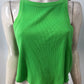 River Island Essential Tank Top UK18 Women's Bright Green Ribbed Sleeveless