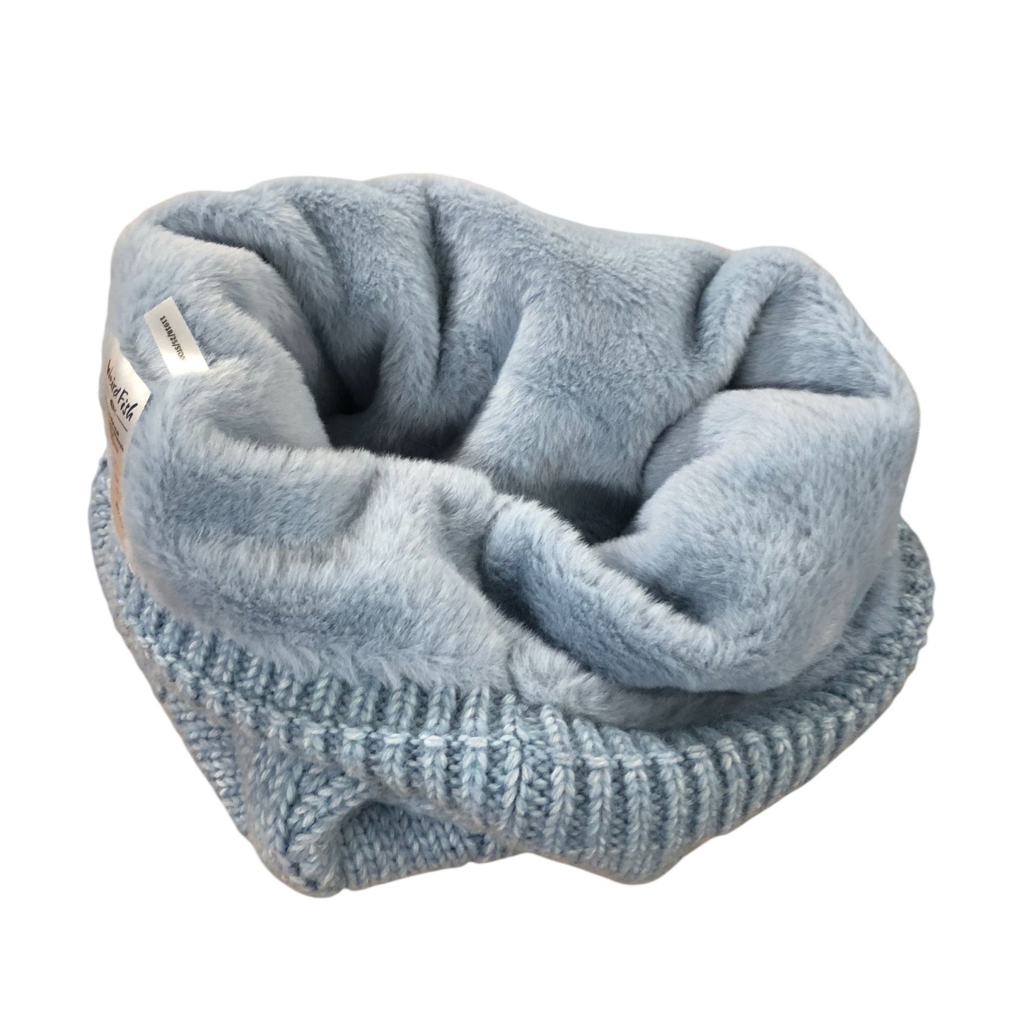 Weird Fish Lakeblu Cable Knit Snood Blue Women