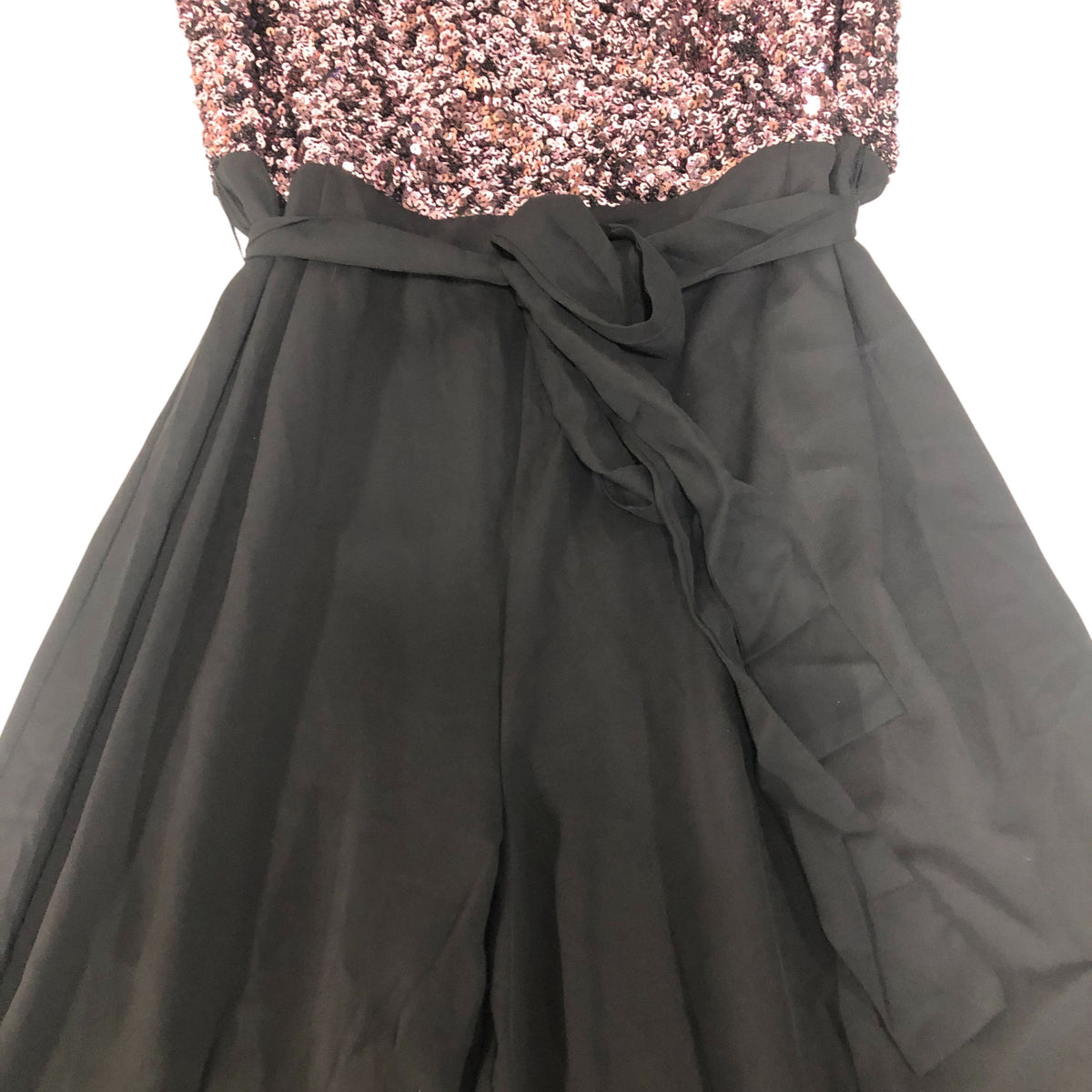Sequin Jumpsuit UK20 Women's Black and Pink Evening Wear