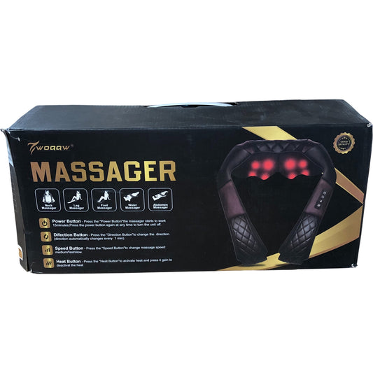 WOQQW Shiatsu Neck And Back Massager With Heat Multi Function Relaxation