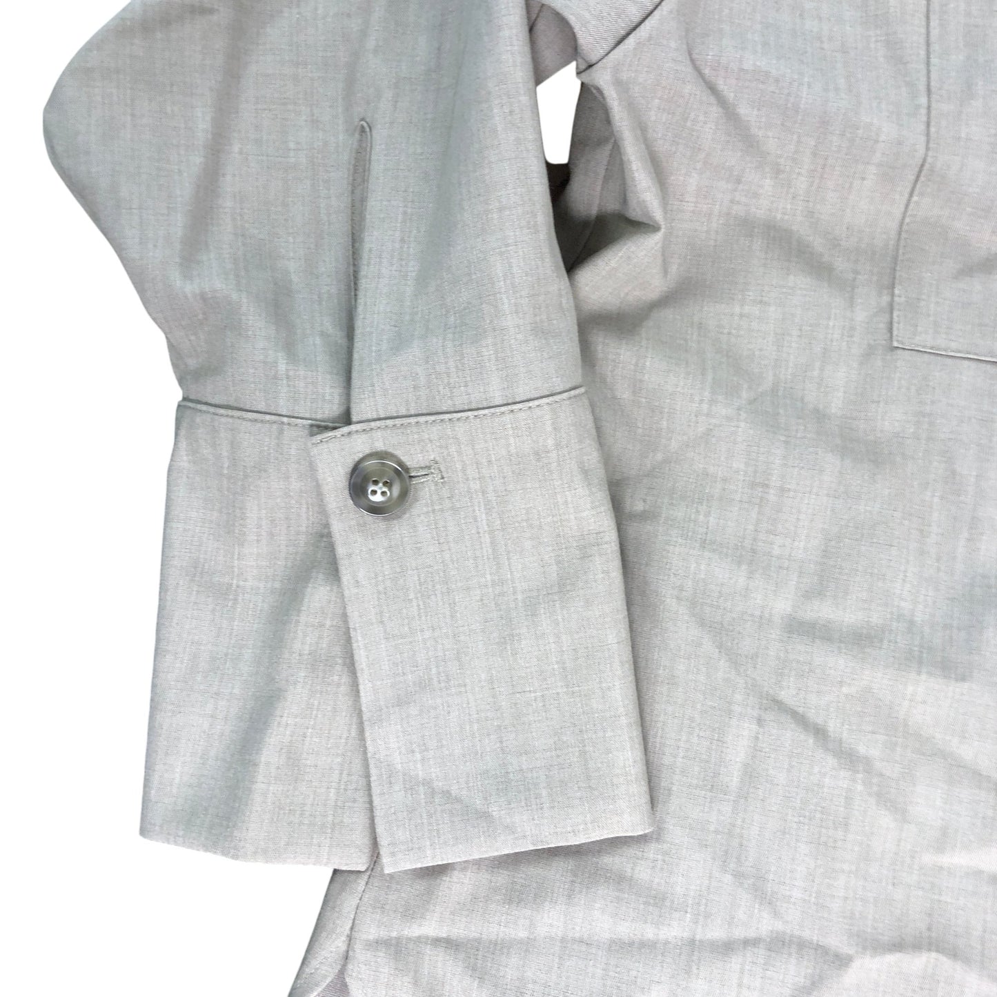 River Island Beige Long Sleeve Shirt UK6 Women's Casual Cotton Blend Style