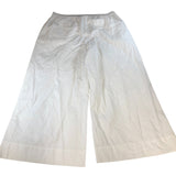 Tommy Hilfiger Wide Leg Trousers Women's White Cotton Elasticated Waist UK20