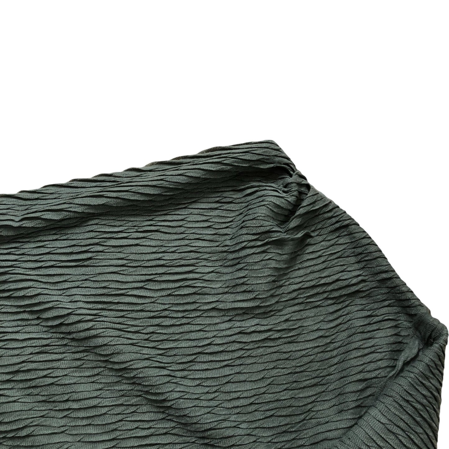 River Island Relaxed Long Sleeve Top UK S Women's Textured Pattern Green