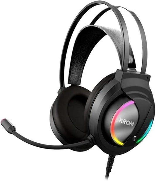 KROM KAPPA Stereo RGB Gaming Headset PC Compatible 50mm Drivers RGB Lighting