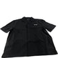 River Island Black Casual Shirt Men Short Sleeve Lightweight Cotton Medium