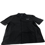 River Island Black Casual Shirt Men Short Sleeve Lightweight Cotton Small