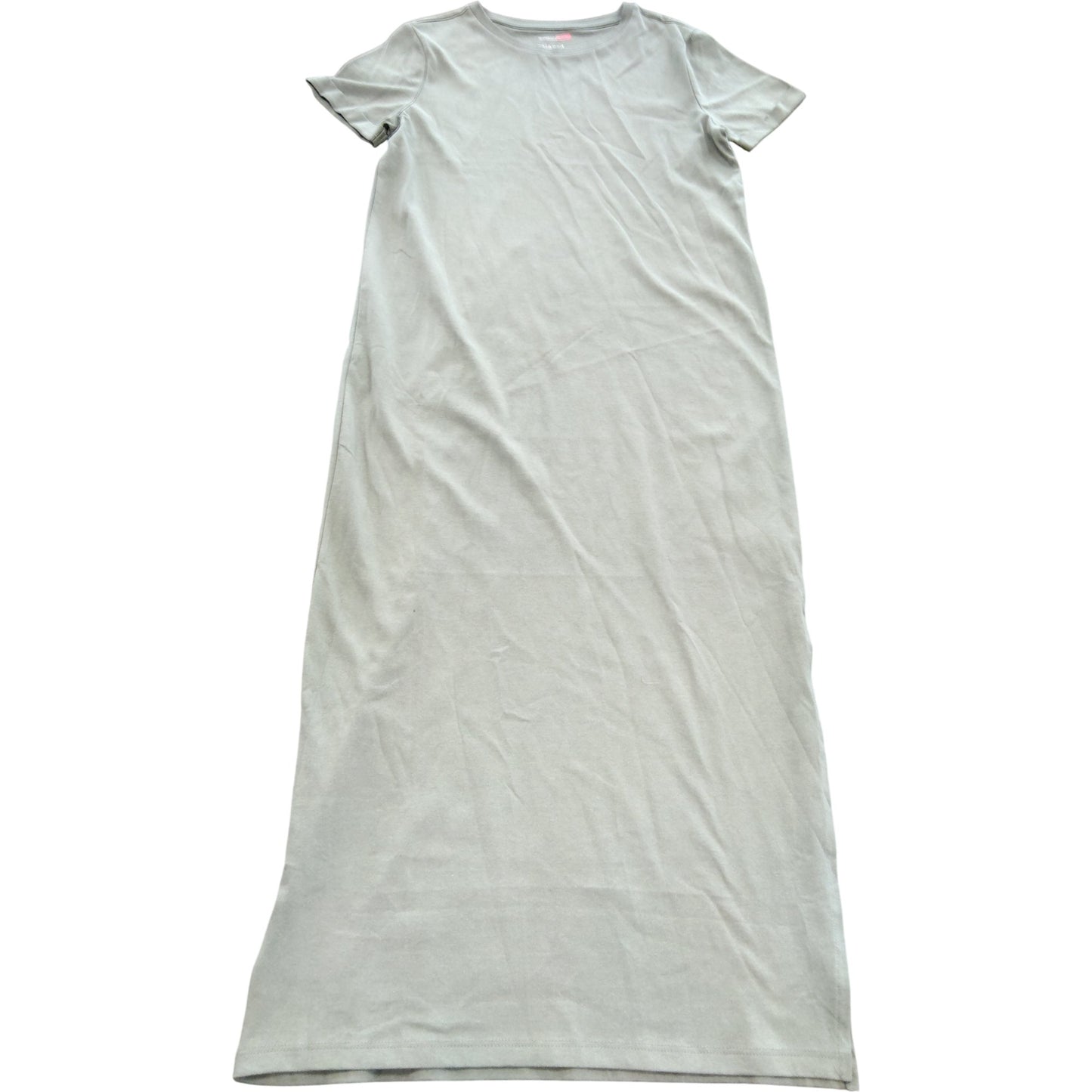 River Island Short Sleeve T Shirt Dress UK8 Women Casual Olive Green Cotton