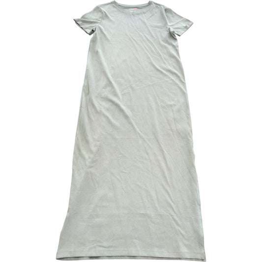 River Island Short Sleeve T Shirt Dress UK8 Women Casual Olive Green Cotton