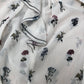River Island Floral Blouse UK10 Women's Sheer Ruffle Long Sleeve White