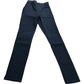 Janey Jegging Size 6R Long Women's Black Stretchy Denim Trousers