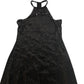 Black Halter Neck Sequin Maxi Dress Women's Evening Wear UK8
