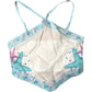 Girls Beach Top 7-8 Years Aqua Starfish Pattern Sleeveless