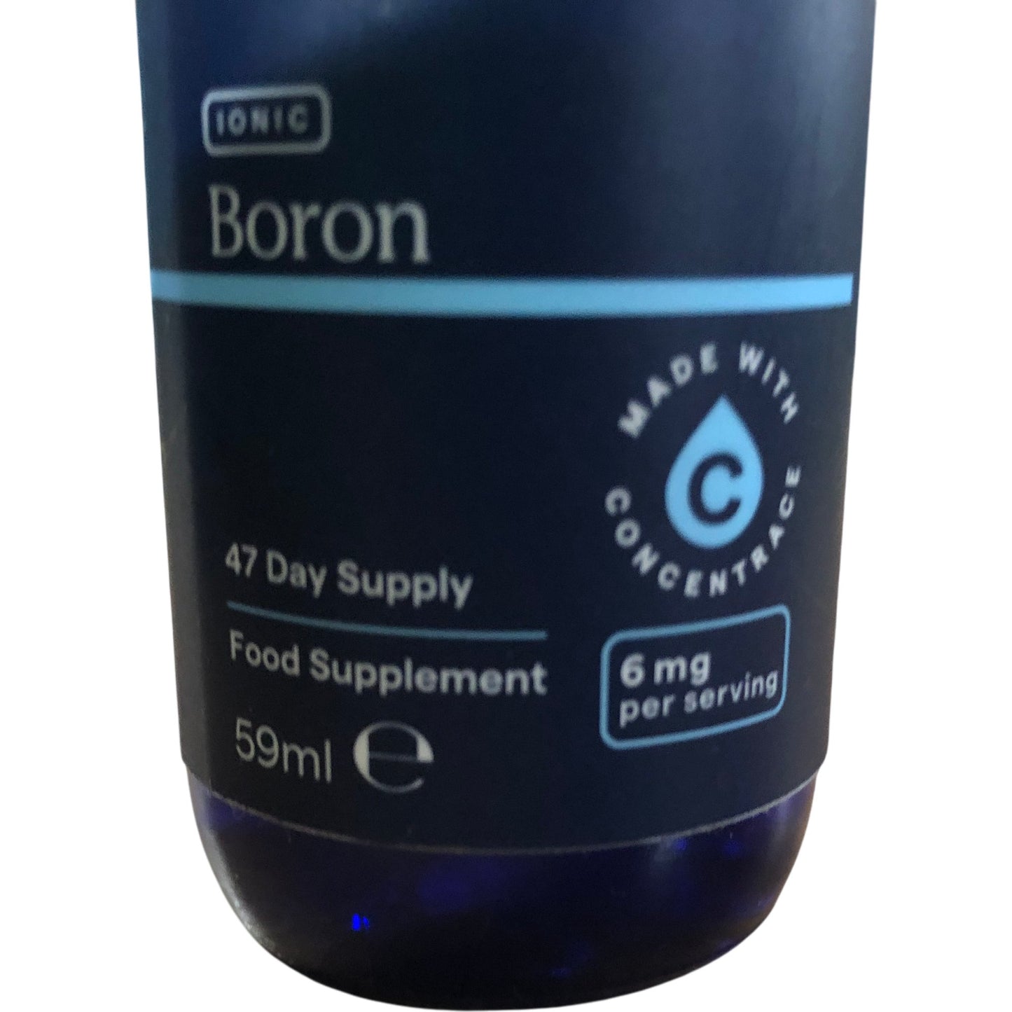 TRACE Ionic Boron 59ml Food Supplement 47 Day Supply 6mg Per Serving Vegan