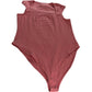 River Island Ribbed Bodysuit Women Pink Size Large