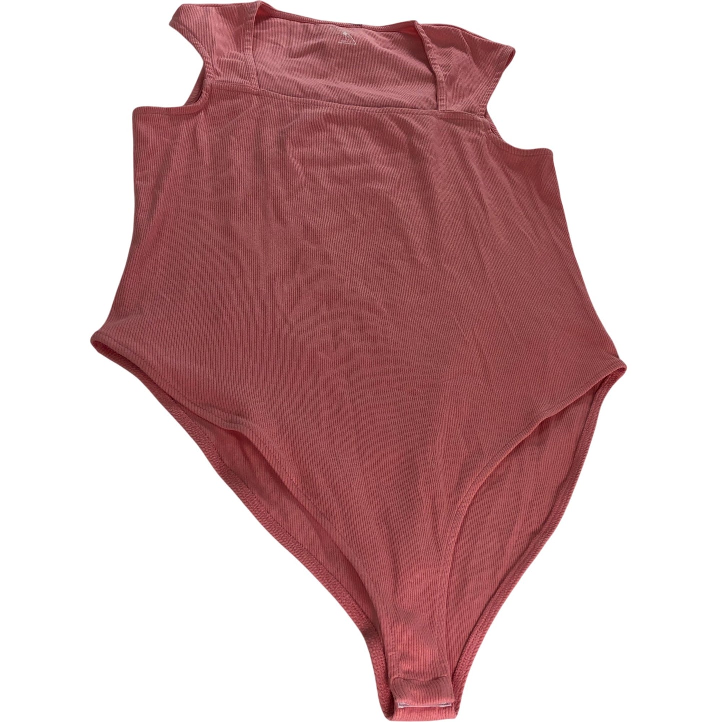 River Island Ribbed Bodysuit Women Pink Size Large