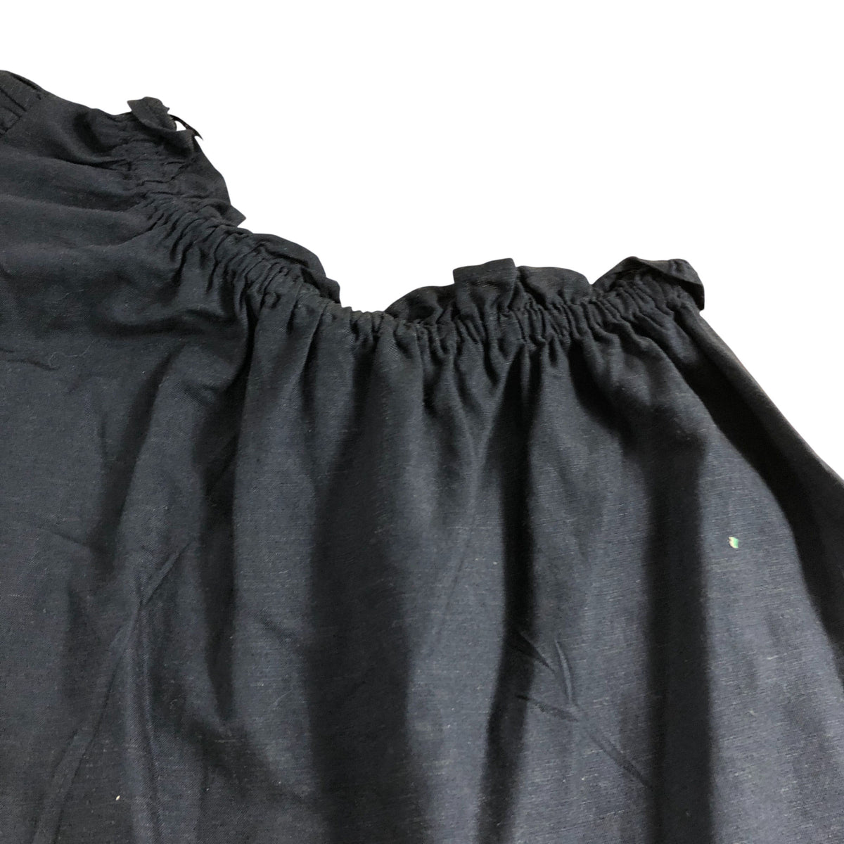 River Island UK6 Women's Black Puff Sleeve One Shoulder Top