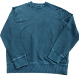 Dark Plumber Grey Crew Neck Pullover Casual Style Size M