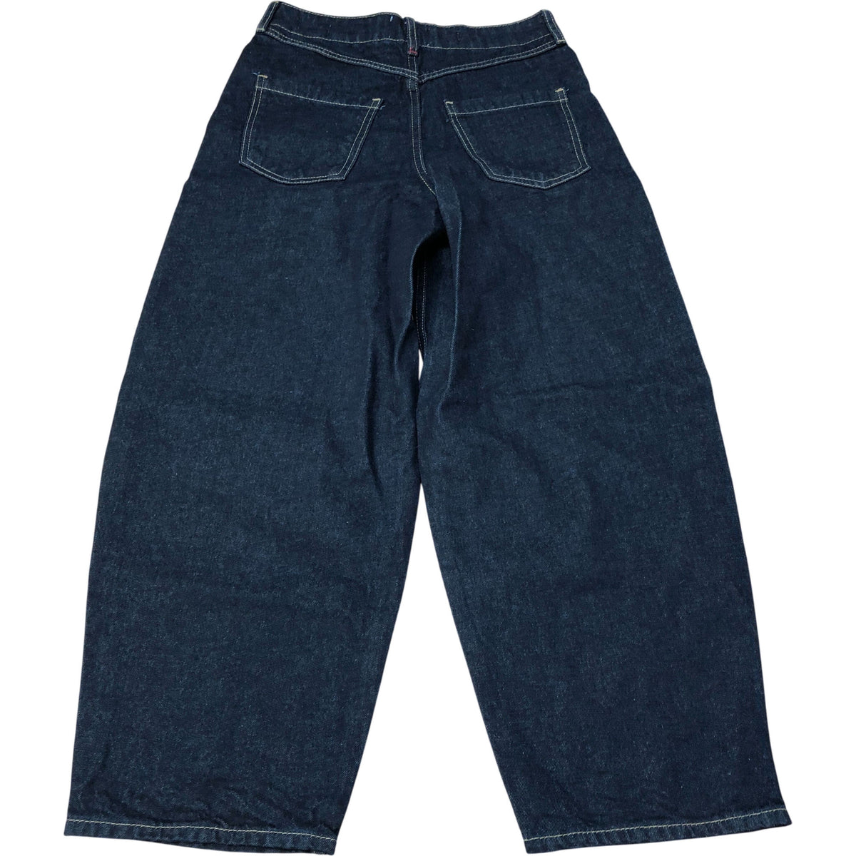 River Island Denim Barrel Leg Jeans Dark Blue