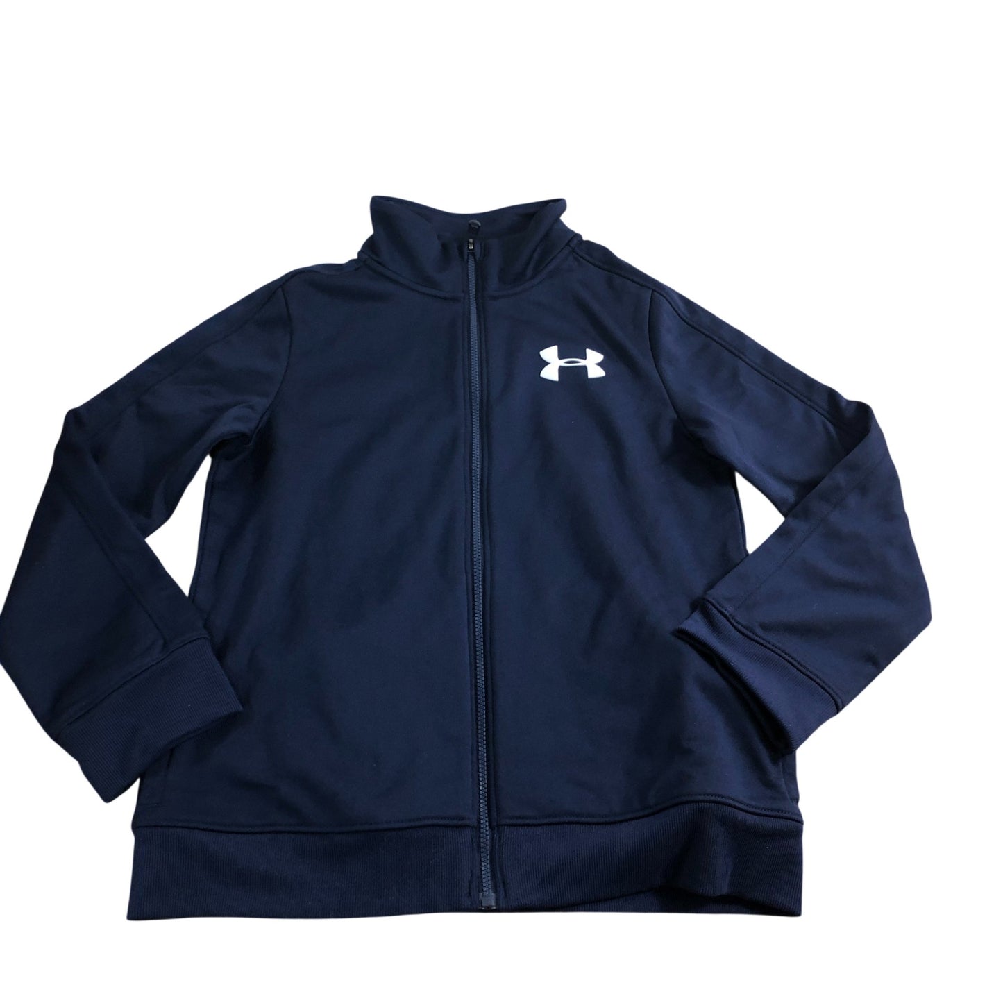 Under Armour Boys Zip Up Jacket Navy Blue 7-8 Years