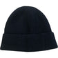 Kids Wool Blend Black Beanie Hat One Size