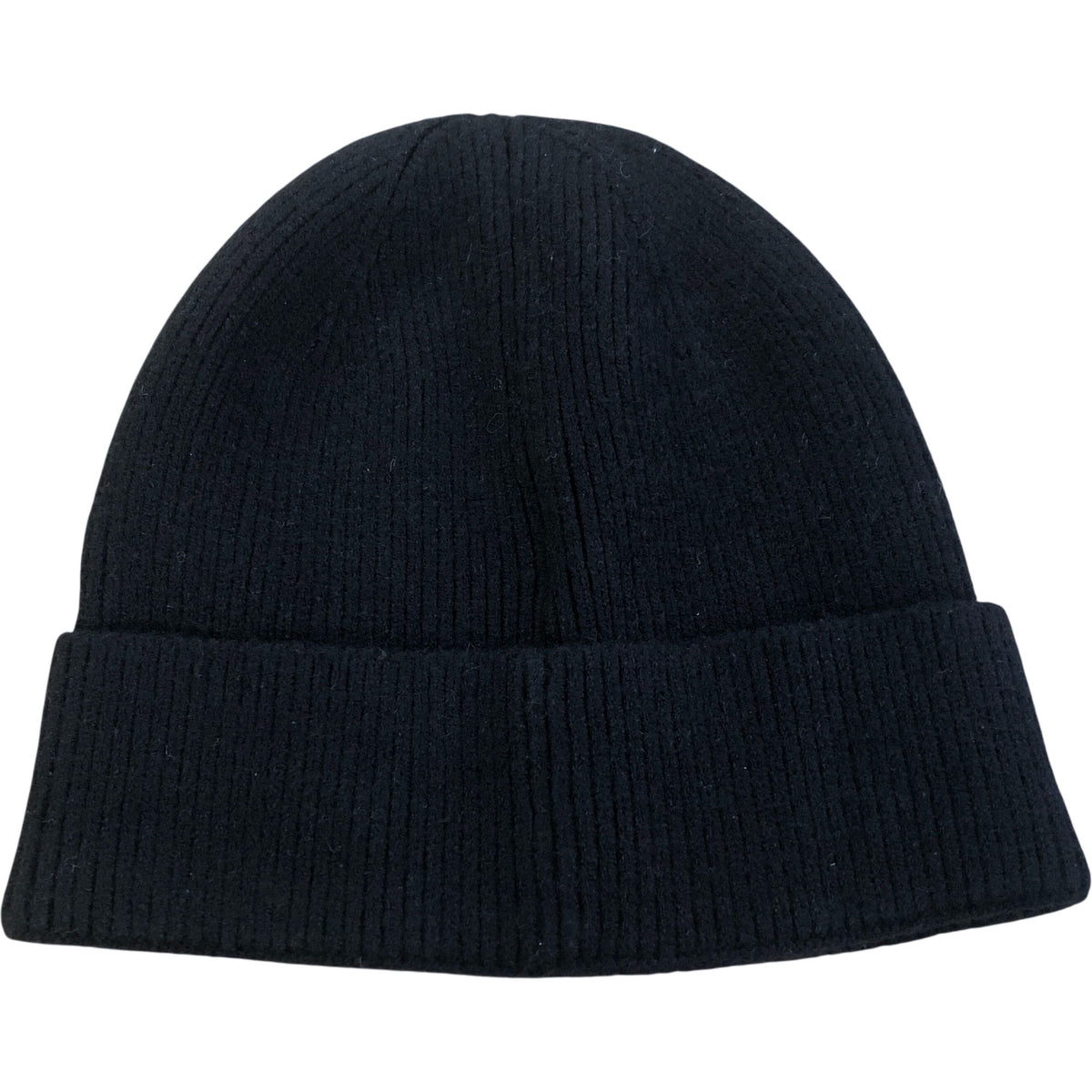 Kids Wool Blend Black Beanie Hat One Size