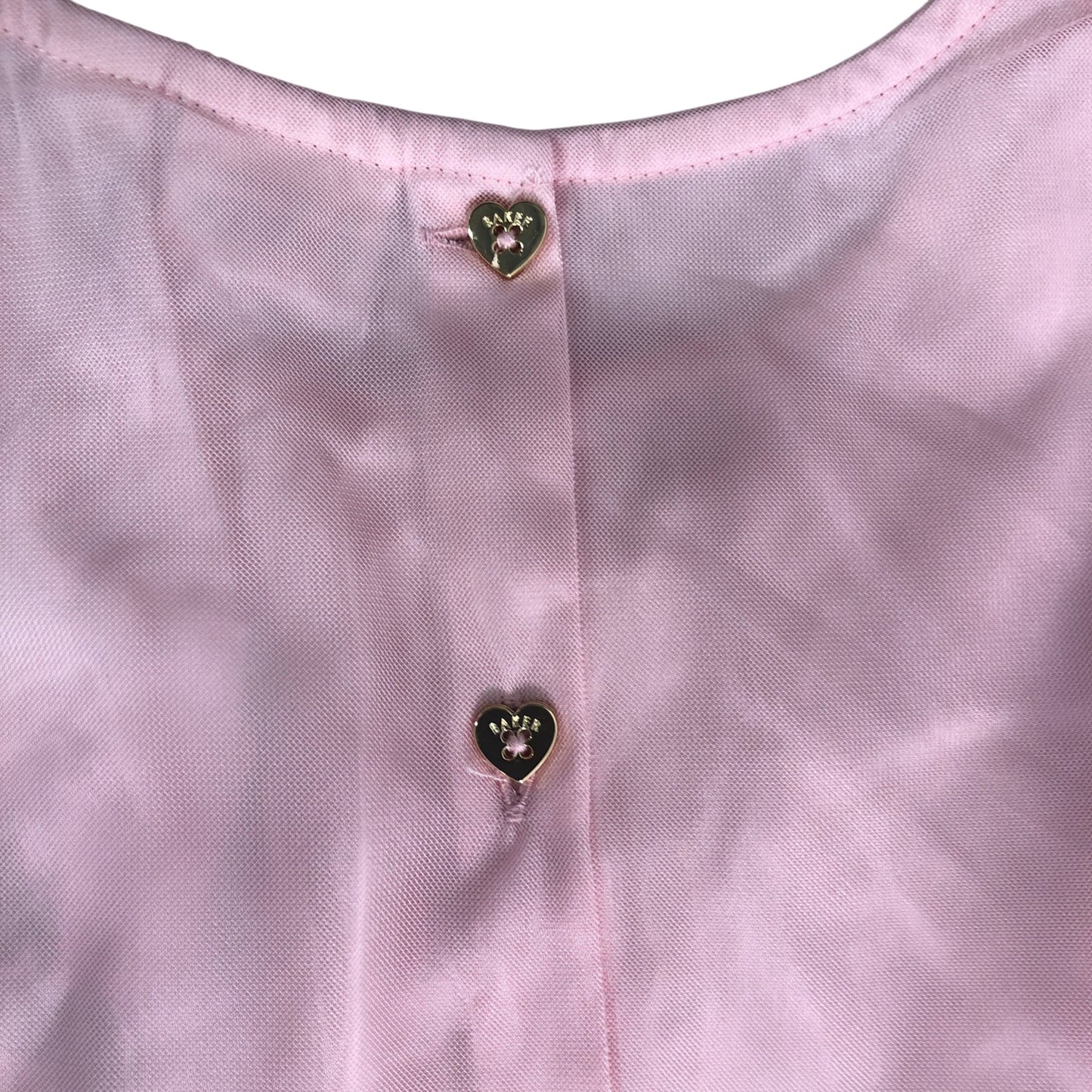 Baker By Ted Baker Girls Dress Age 8 Years Pink Embellished Tulle Party