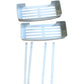 Bathroom Storage Shelves With Hooks Set Of Two Durable Metal Silver