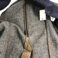 Barbour Men's Wool Overcoat Size M Navy Stylish Warm Button Front