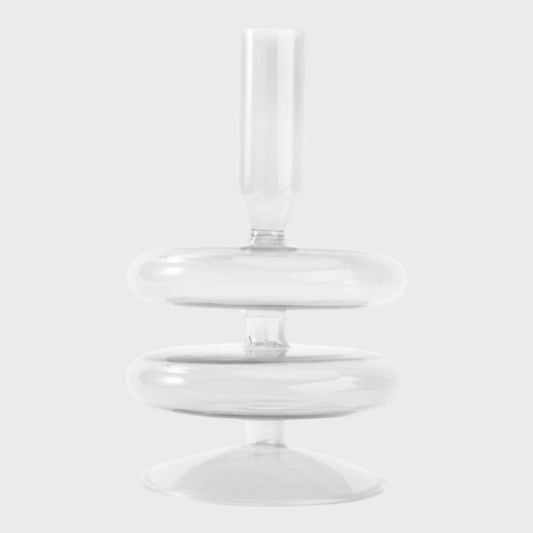 Glass Taper Candle Holder