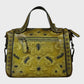 FEIGITOR Embossed Leather Satchel Crossbody Bag - Green