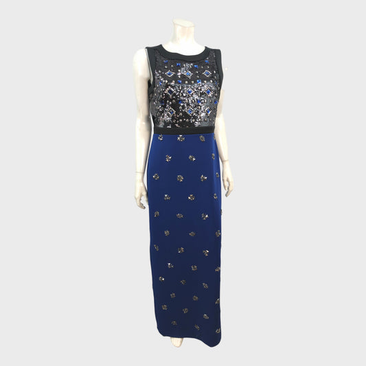 Branded Cobalt Blue Embellished Dress