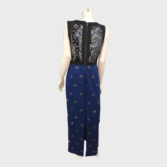 Branded Cobalt Blue Embellished Dress