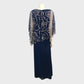 Gina Bacconi Dark Blue Asymmetrical Dress - Size 18