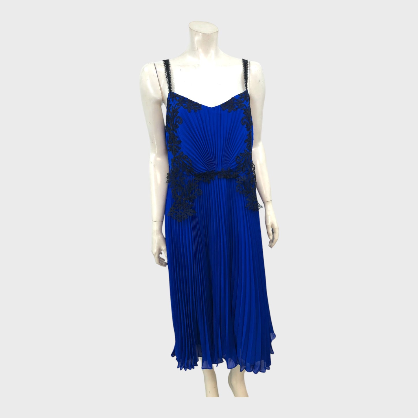 Branded Cobalt Blue Lace Dress - Size 14