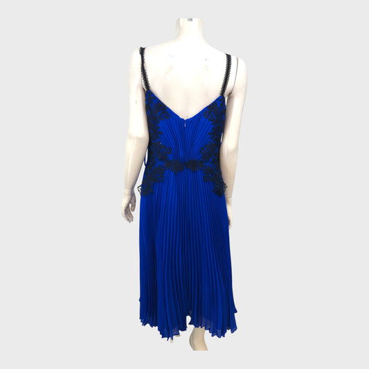 Branded Cobalt Blue Lace Dress - Size 14