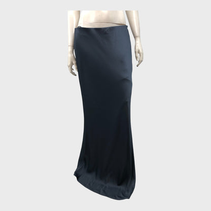 Jacques Vert Grey Blue Long Skirt