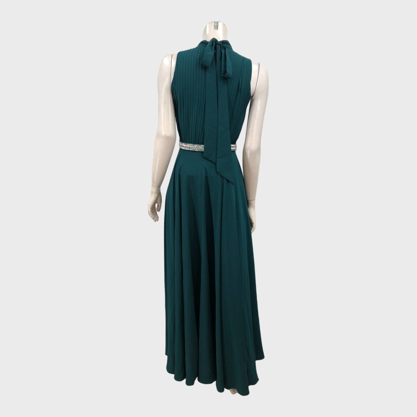 Branded Peacock Green Maxi Dress - Size 6