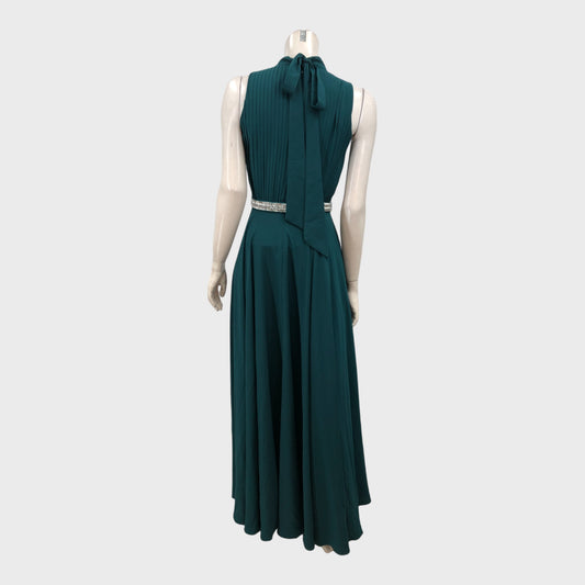 Branded Peacock Green Maxi Dress - Size 6