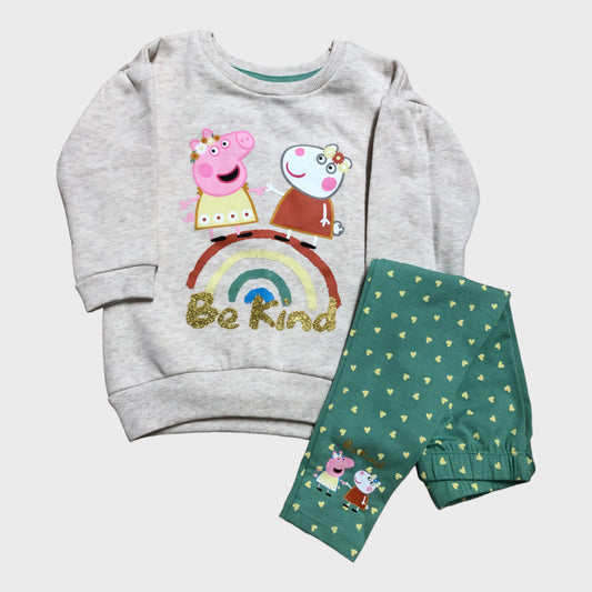 Peppa Pig Be Kind sweatshirt and Leggings Set