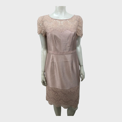 Precis Petite Rose Gold Lace Dress