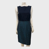 Jacques Vert Navy Pencil Dress - Size 12