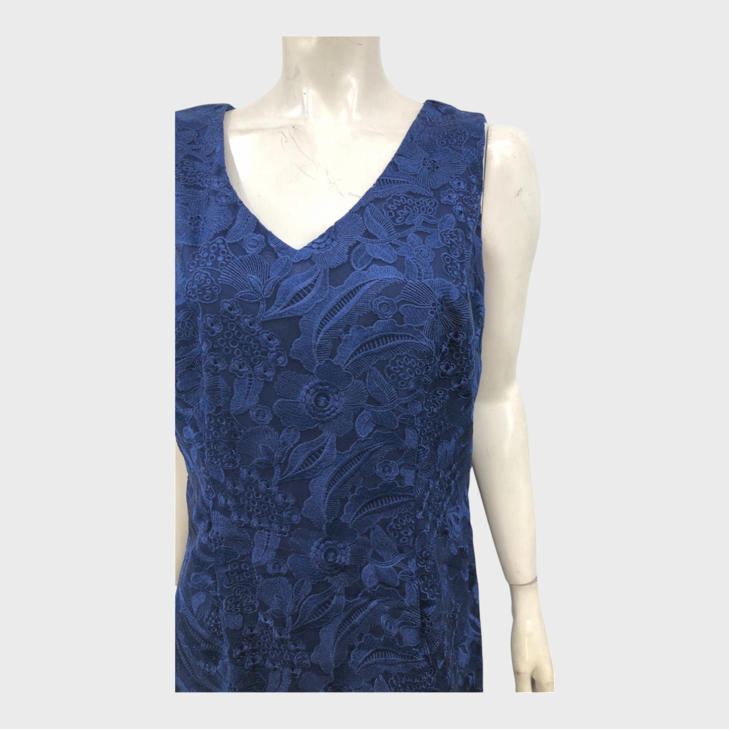 Jacques Vert Navy Lace Dress - Size 14