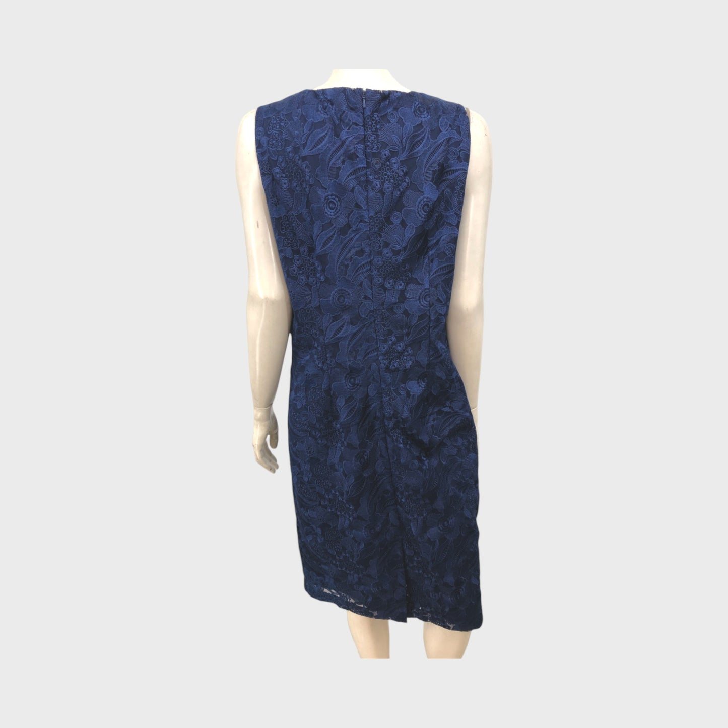 Jacques Vert Navy Lace Dress - Size 14